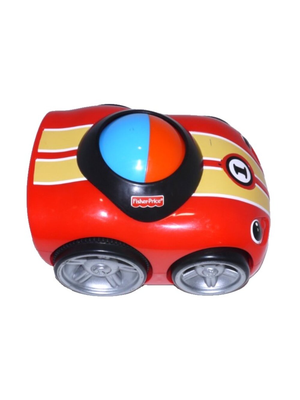 Fisher Price Lil Zoomers 8" battery operated car rolls when spinning top Mattel
